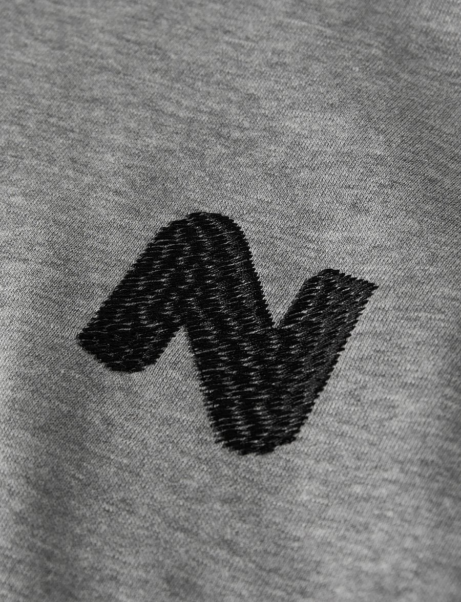 name it - NKMNILAN LS NREG SWE BRU PB - grey melange - 2