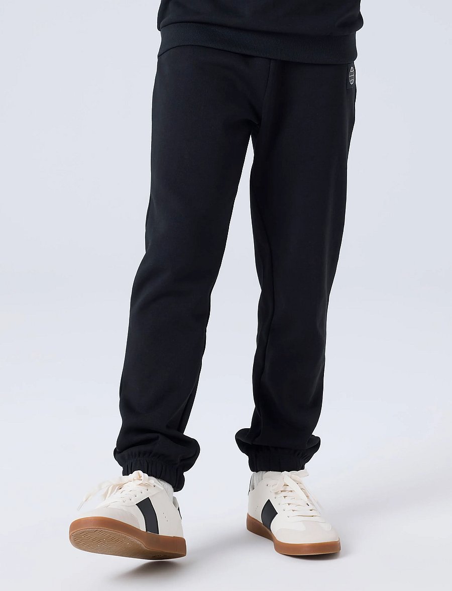 name it - NKMNILAN NREG SWE PANT BRU PB - dressipüksid - black - 3