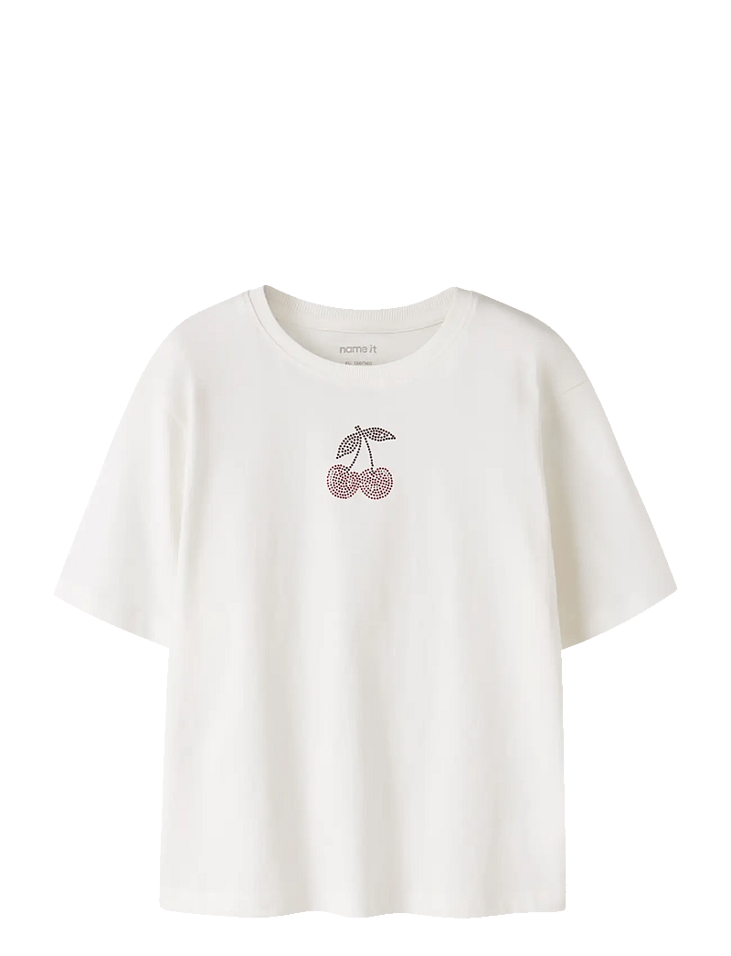 name it - NKFKARINA SS NREG TOP PB - kortærmede t-shirts - wispy clouds - 0