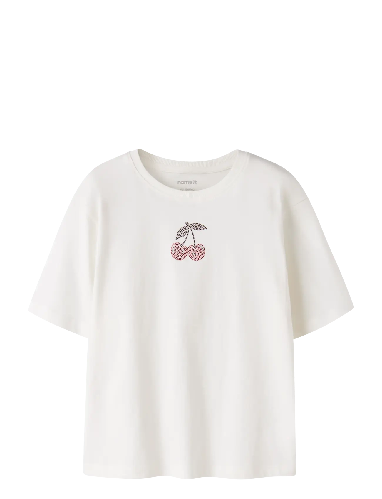 name it NKFKARINA SS NREG TOP PB - Överdelar - WISPY CLOUDS / cream
