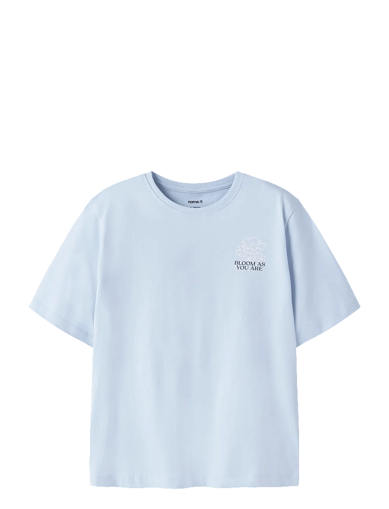 name it - NKFKATELIN SS NREG TOP PB - kurzärmelige - sheer blue - 1