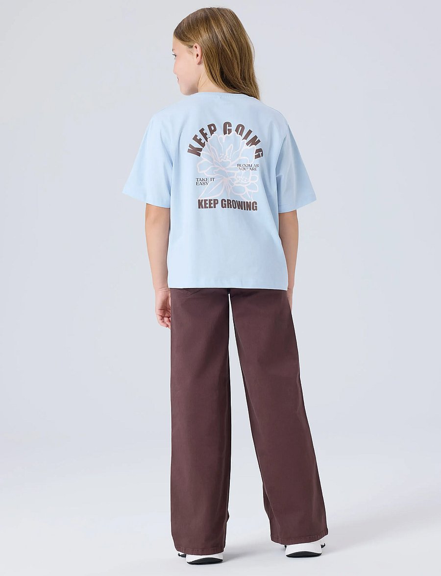 name it - NKFKATELIN SS NREG TOP PB - kortærmede t-shirts - sheer blue - 3
