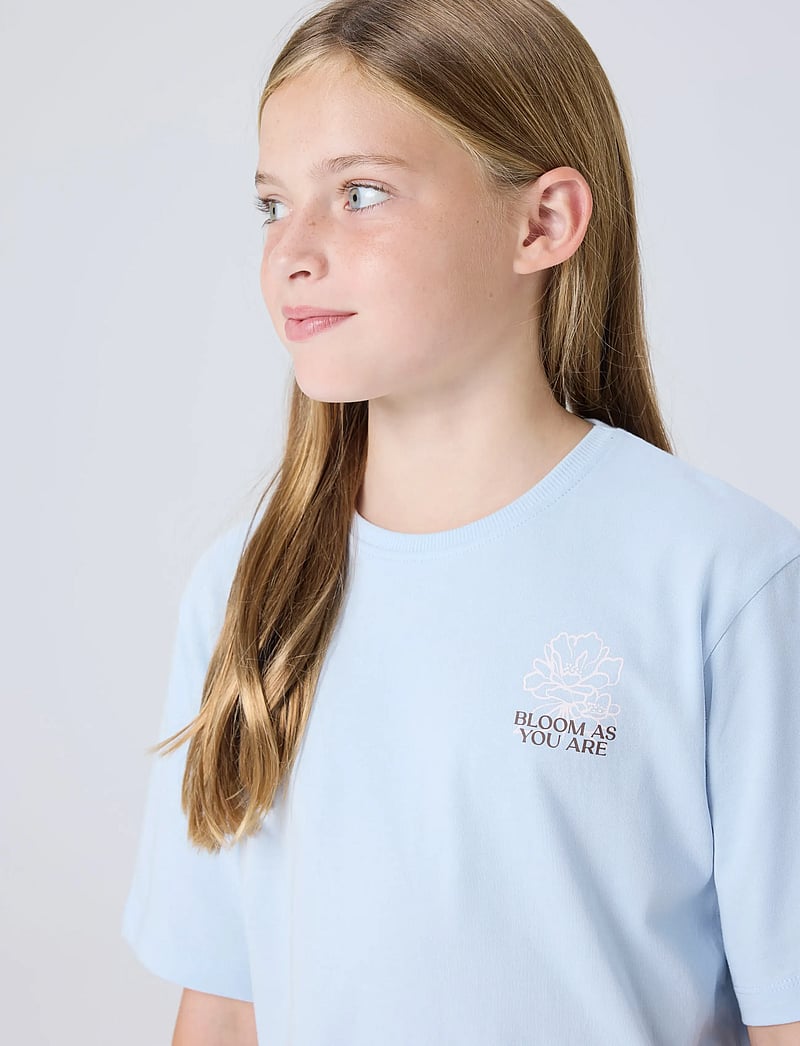 name it - NKFKATELIN SS NREG TOP PB - kurzärmelige - sheer blue - 4