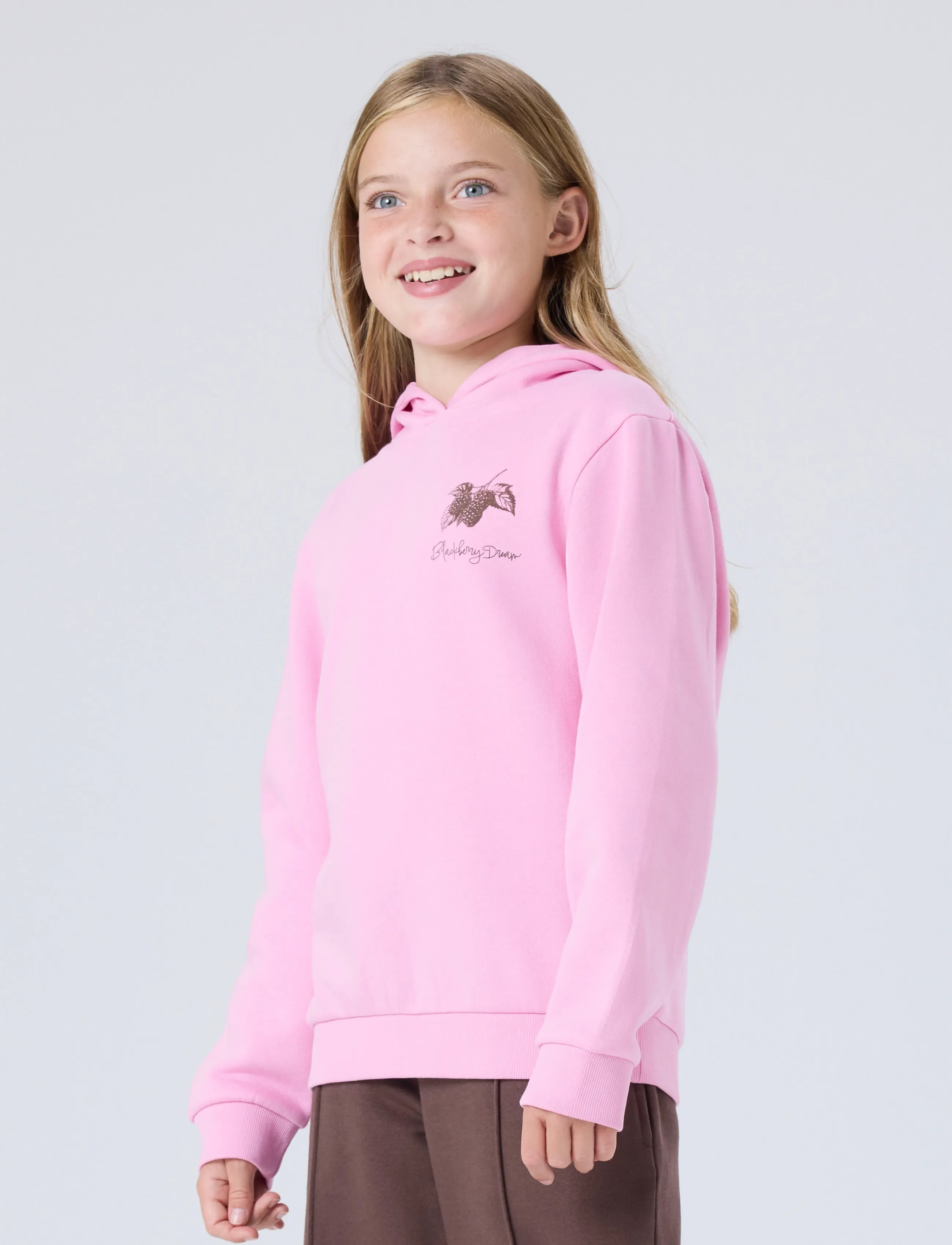 name it - NKFNIKOLISA LS NREG SWE WH BRU PB - kapuzenpullover - begonia pink - 4
