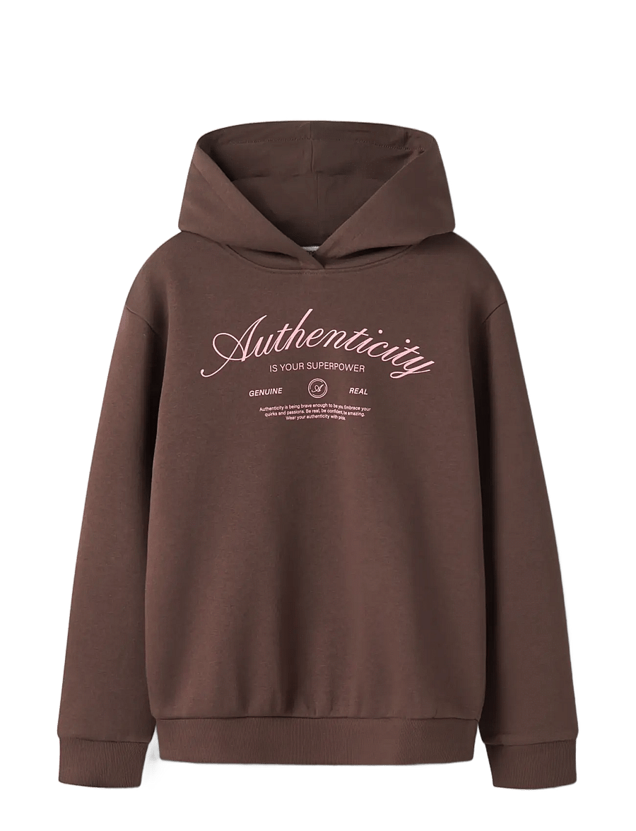 name it - NKFNIKOLISA LS NREG SWE WH BRU PB - kapuzenpullover - shopping bag - 2