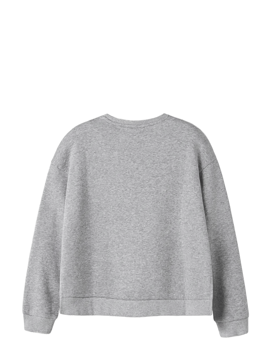 name it - NKFNILLINA LS RLX SWE BRU PB - sweatshirts - light grey melange - 1