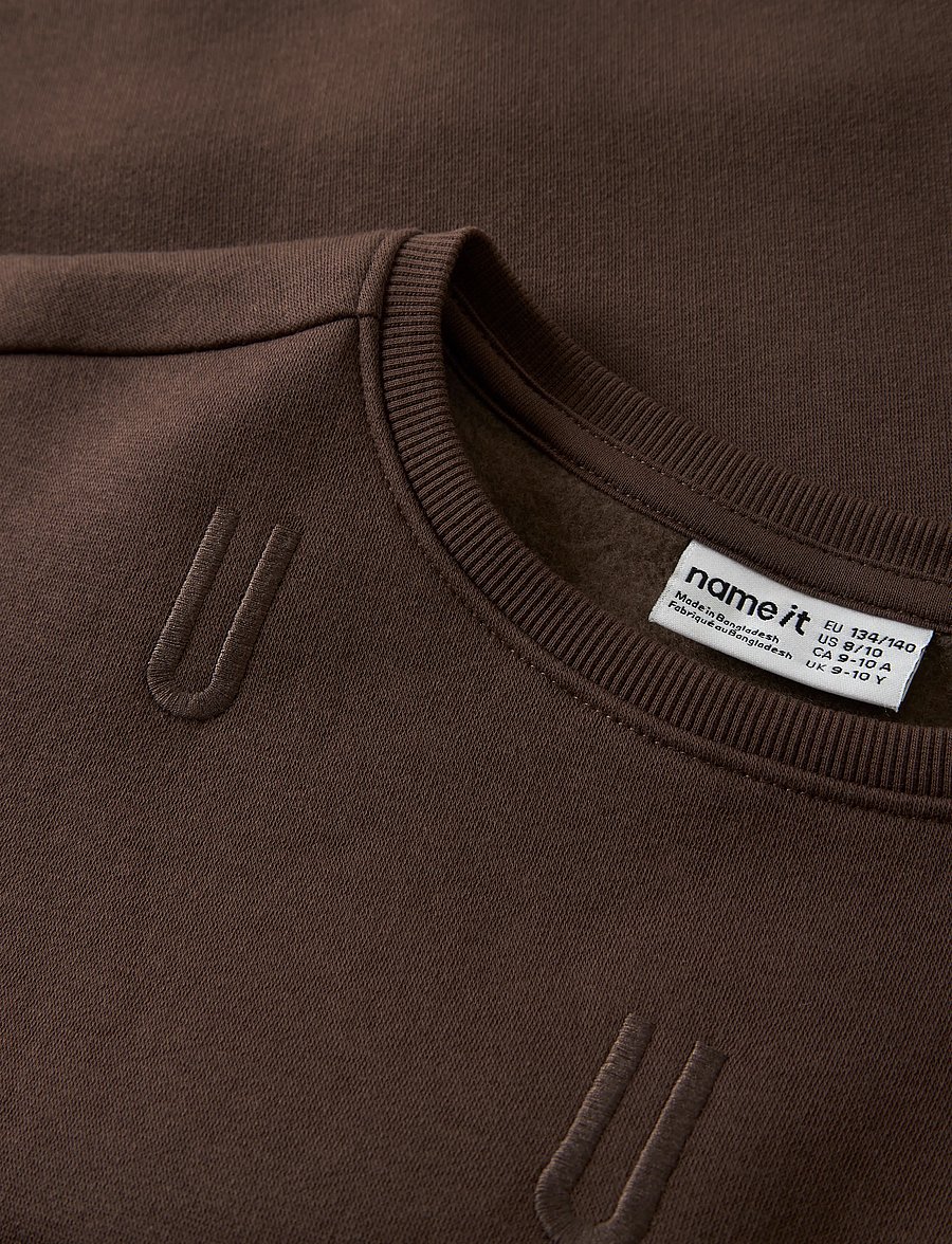 name it - NKFNILLINA LS RLX SWE BRU PB - sweatshirts - shopping bag - 2