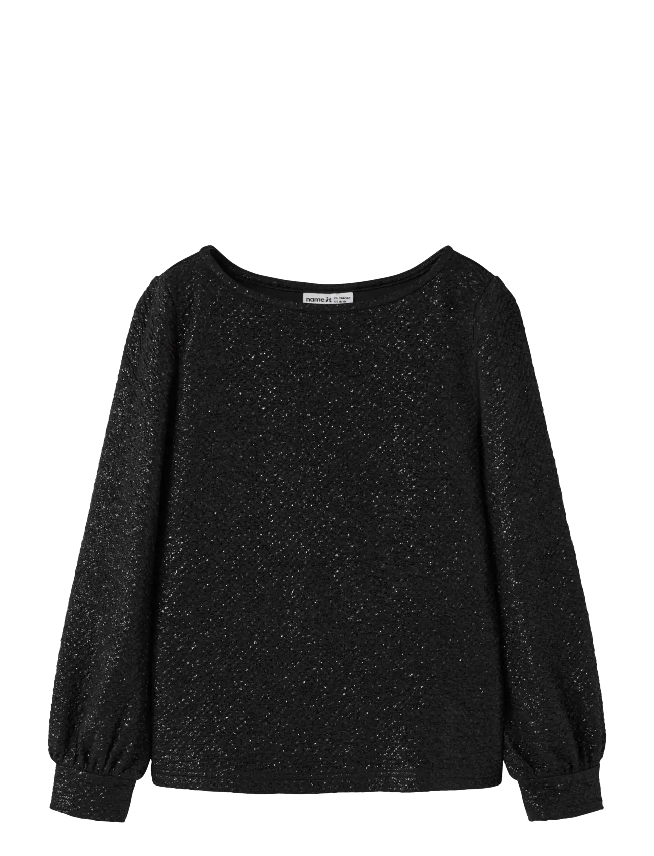 name it NKFRISINE LS TOP PB - Oberteile & T-Shirts - BLACK / black
