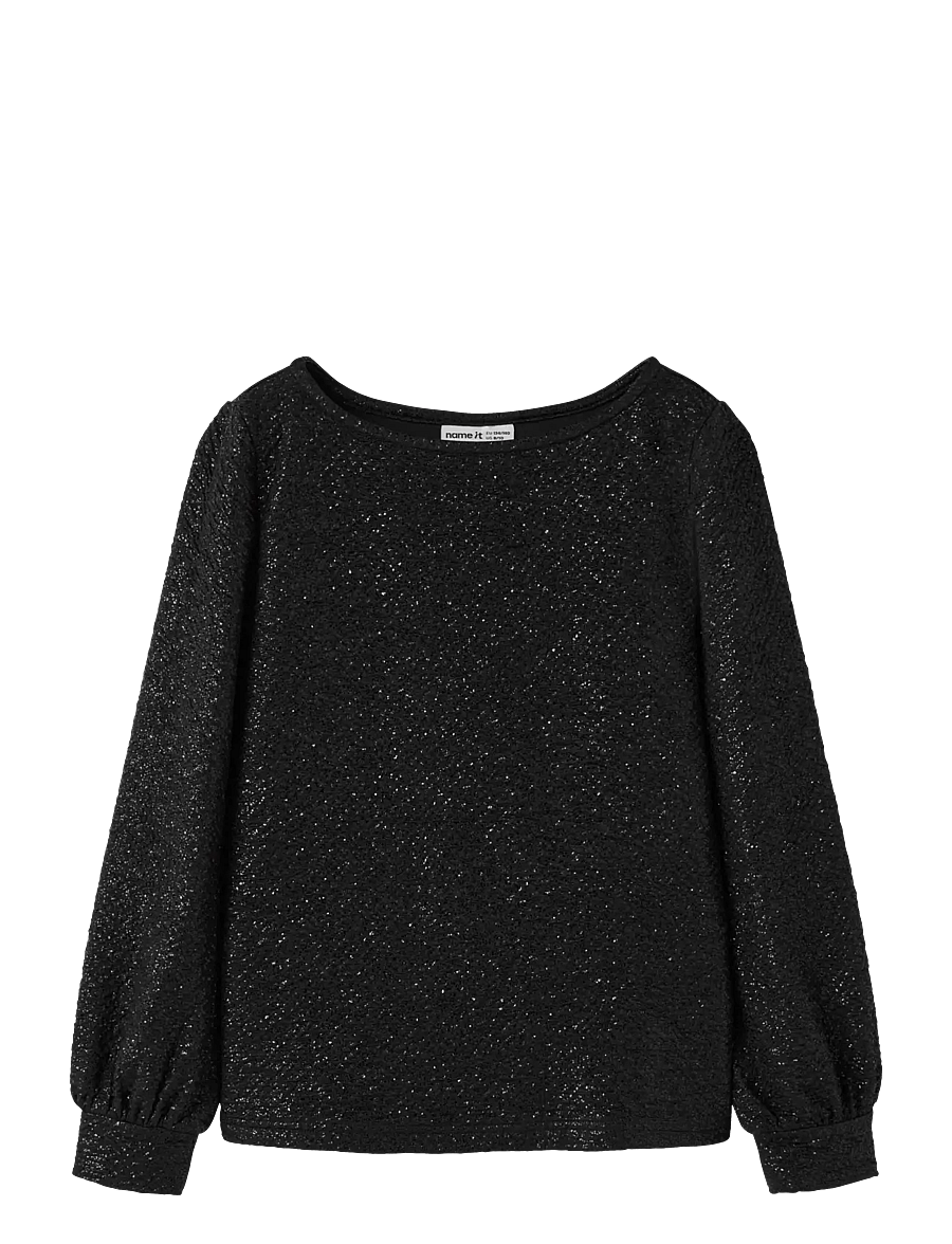 name it - NKFRISINE LS TOP PB - langärmelig - black - 0
