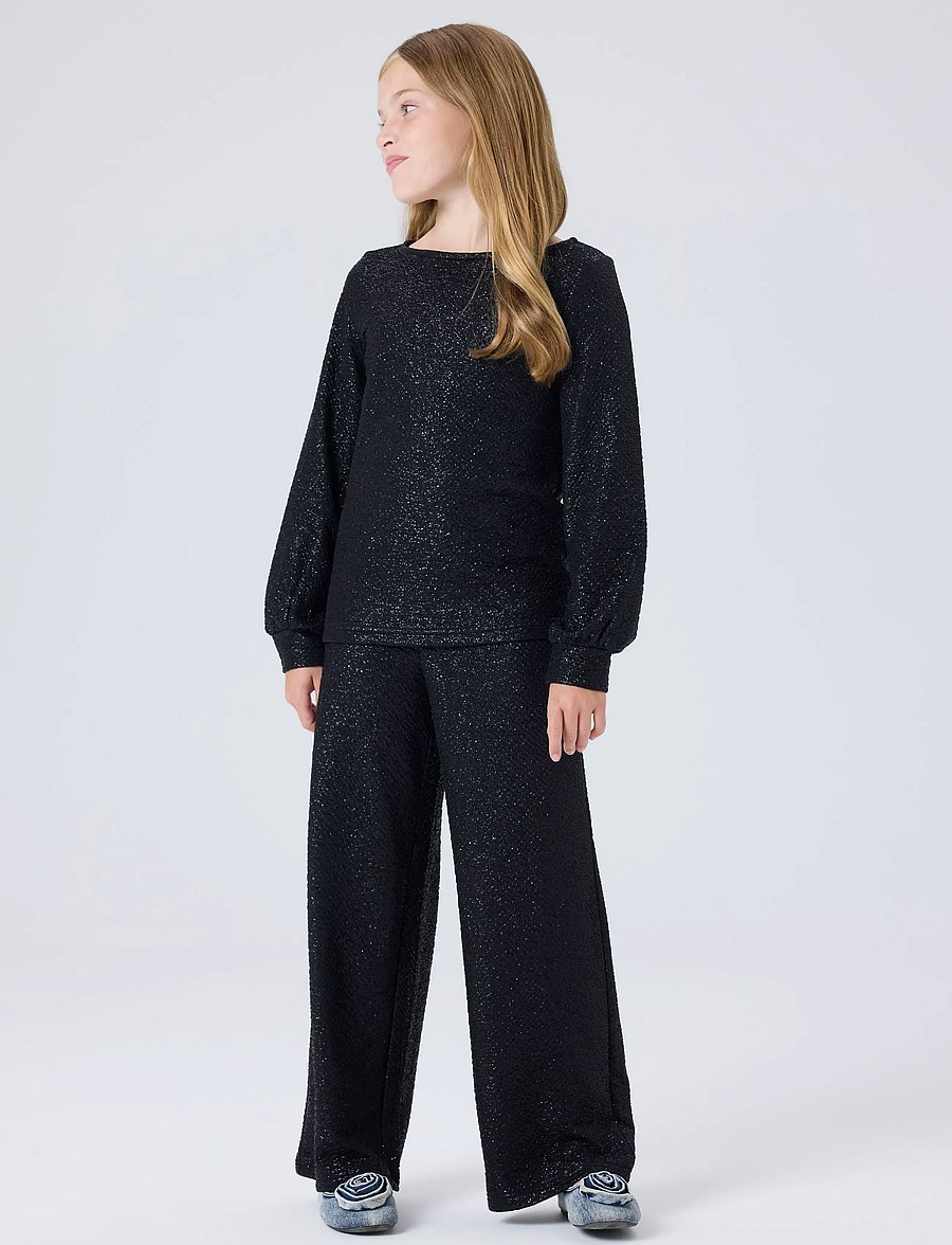name it - NKFRISINE LS TOP PB - langärmelig - black - 2