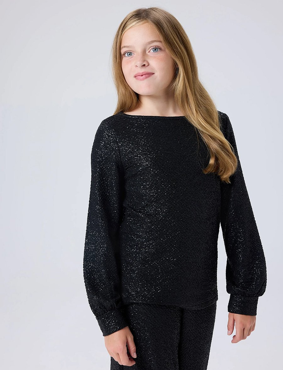 name it - NKFRISINE LS TOP PB - langärmelig - black - 3