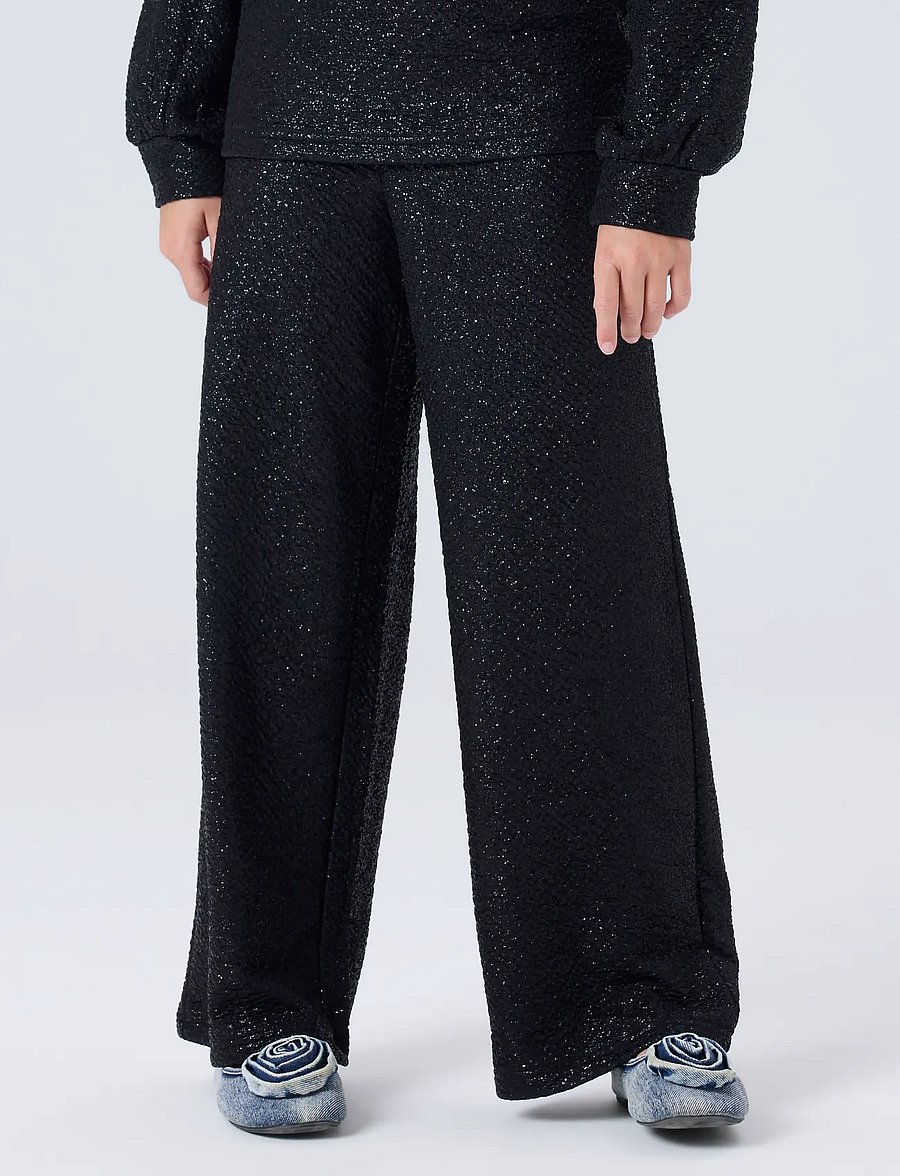 name it - NKFRISINE WIDE PANT PB - einkaufen nach alter von - black - 3