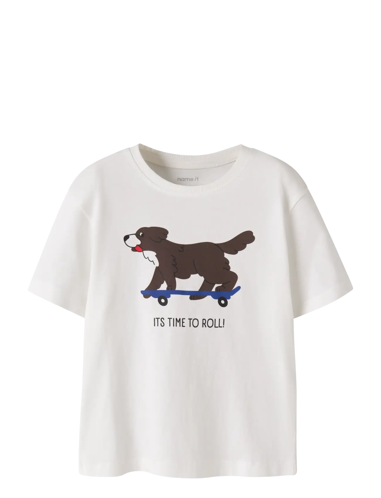 name it NMMKASIL SS NREG TOP PB - Oberteile - WISPY CLOUDS / white