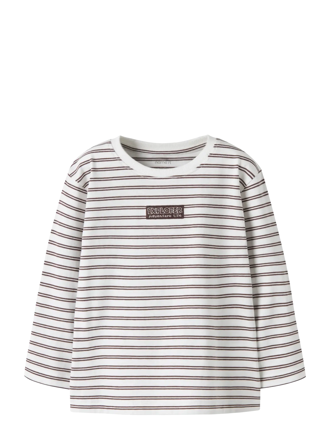name it NMMKRISTIAN LS NREG TOP PB - Oberteile - WISPY CLOUDS / cream