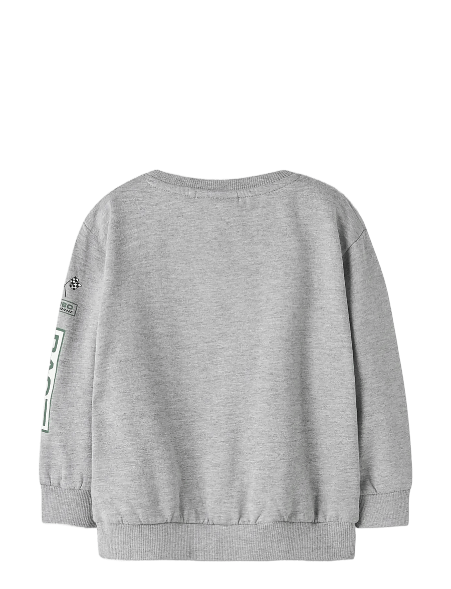 name it - NMMNILIUS LS NREG SWE BRU PB - grey melange - 1