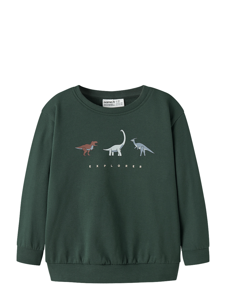 name it - NMMNILIUS LS NREG SWE BRU PB - sweatshirts - sycamore - 0