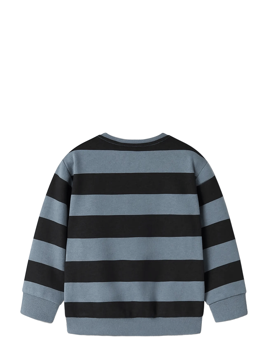 name it - NMMOZIAS LS NREG SWE BRU PB - sweatshirts - blue mirage - 1