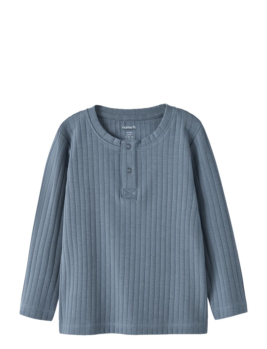 name it - NMMOREN LS TOP PB - langärmelig - blue mirage - 0