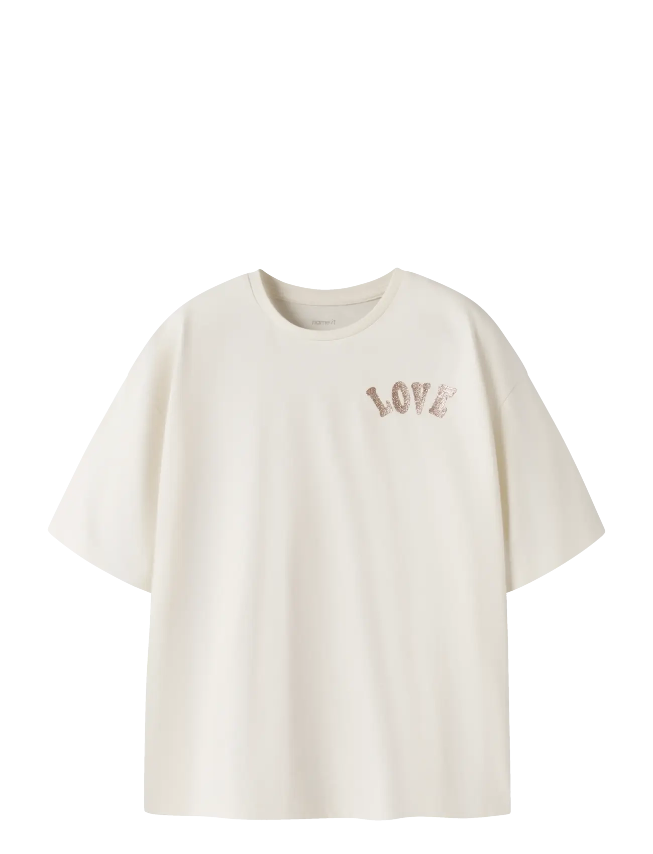 name it NKFKALI SS RLX TOP PS NOOS - Overdele - ANTIQUE WHITE / cream
