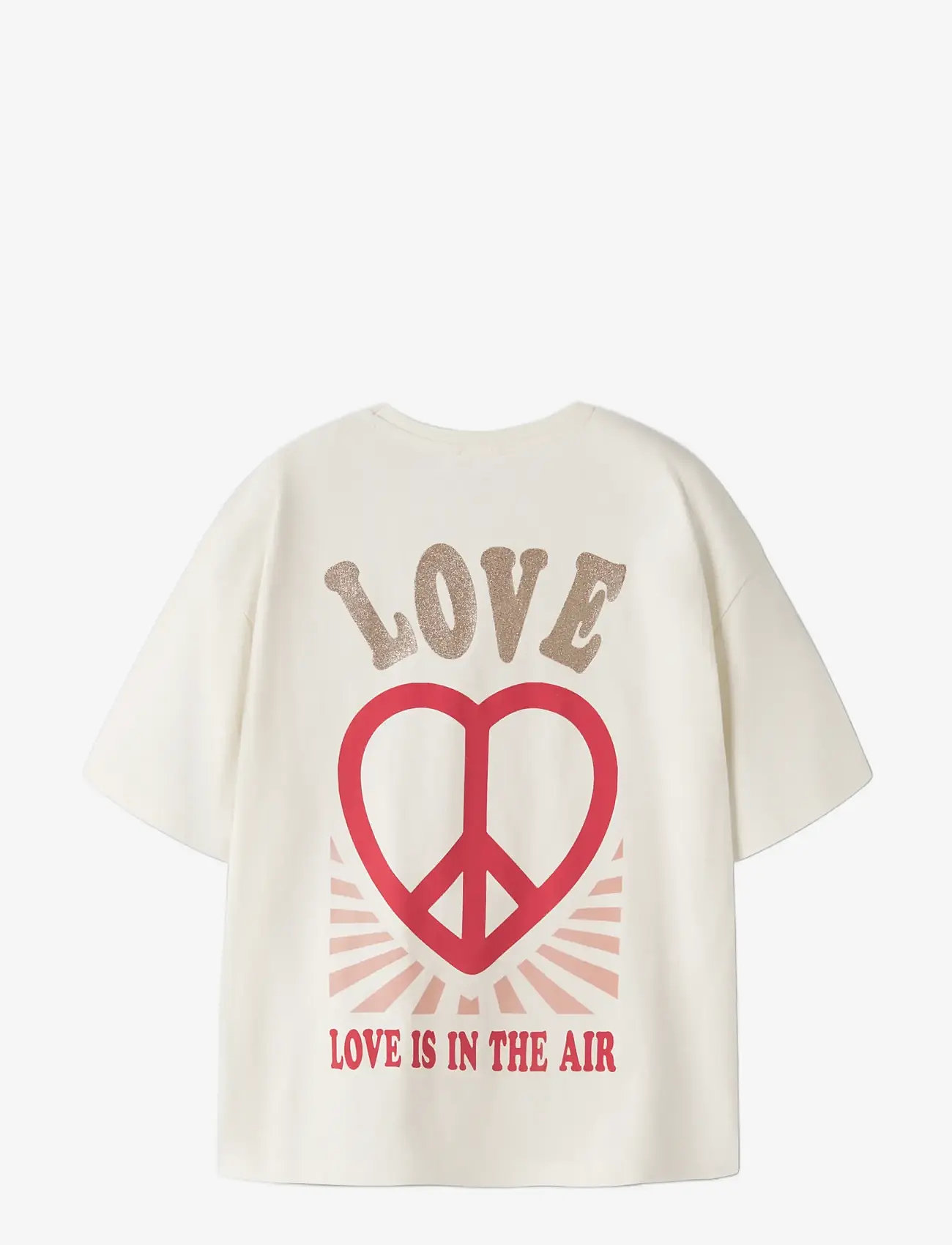name it - NKFKALI SS RLX TOP PS NOOS - kortærmede t-shirts - antique white - 1