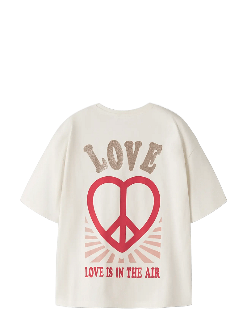 name it - NKFKALI SS RLX TOP PS NOOS - kortærmede t-shirts - antique white - 1