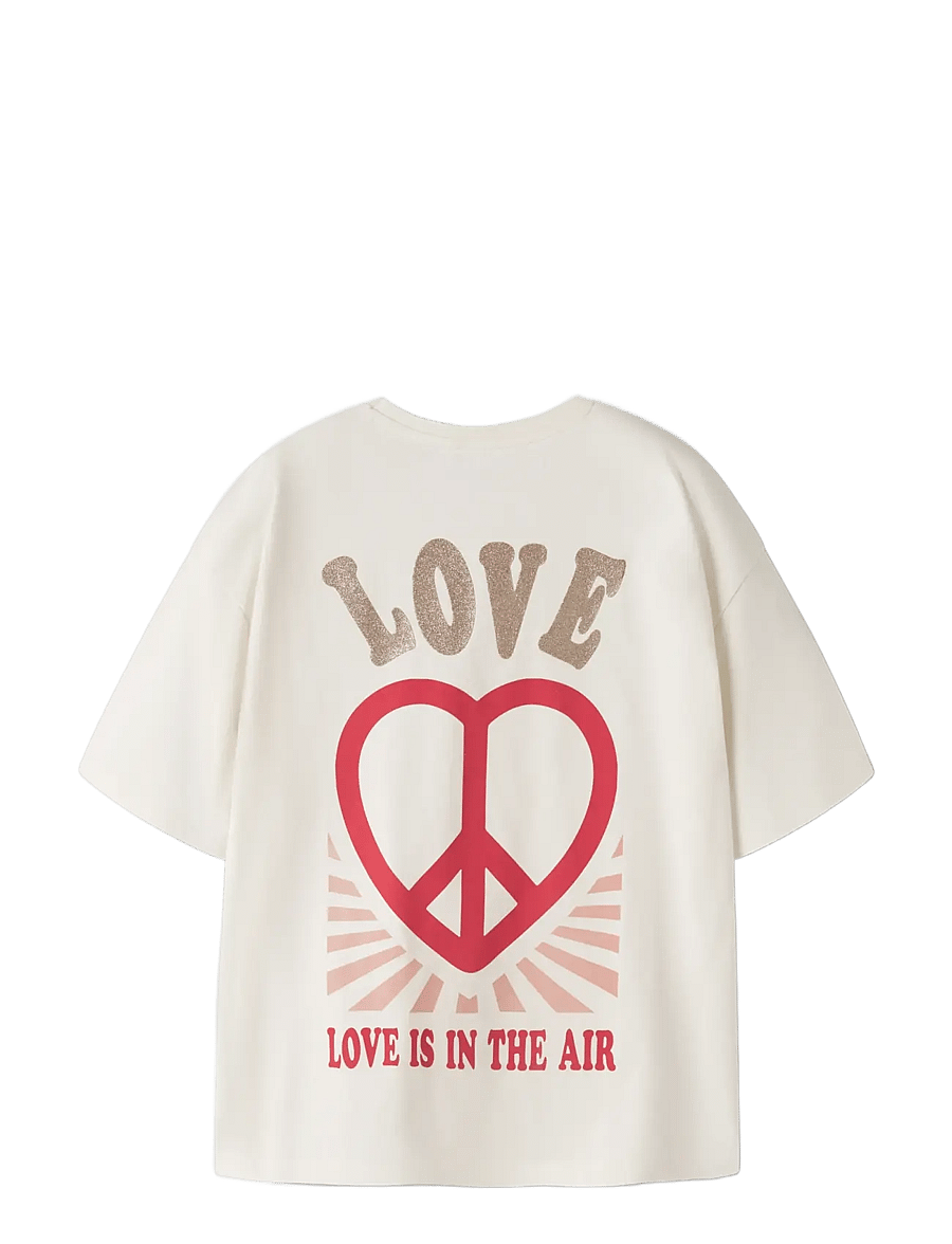 name it - NKFKALI SS RLX TOP PS NOOS - t-shirts à manches courtes - antique white - 1