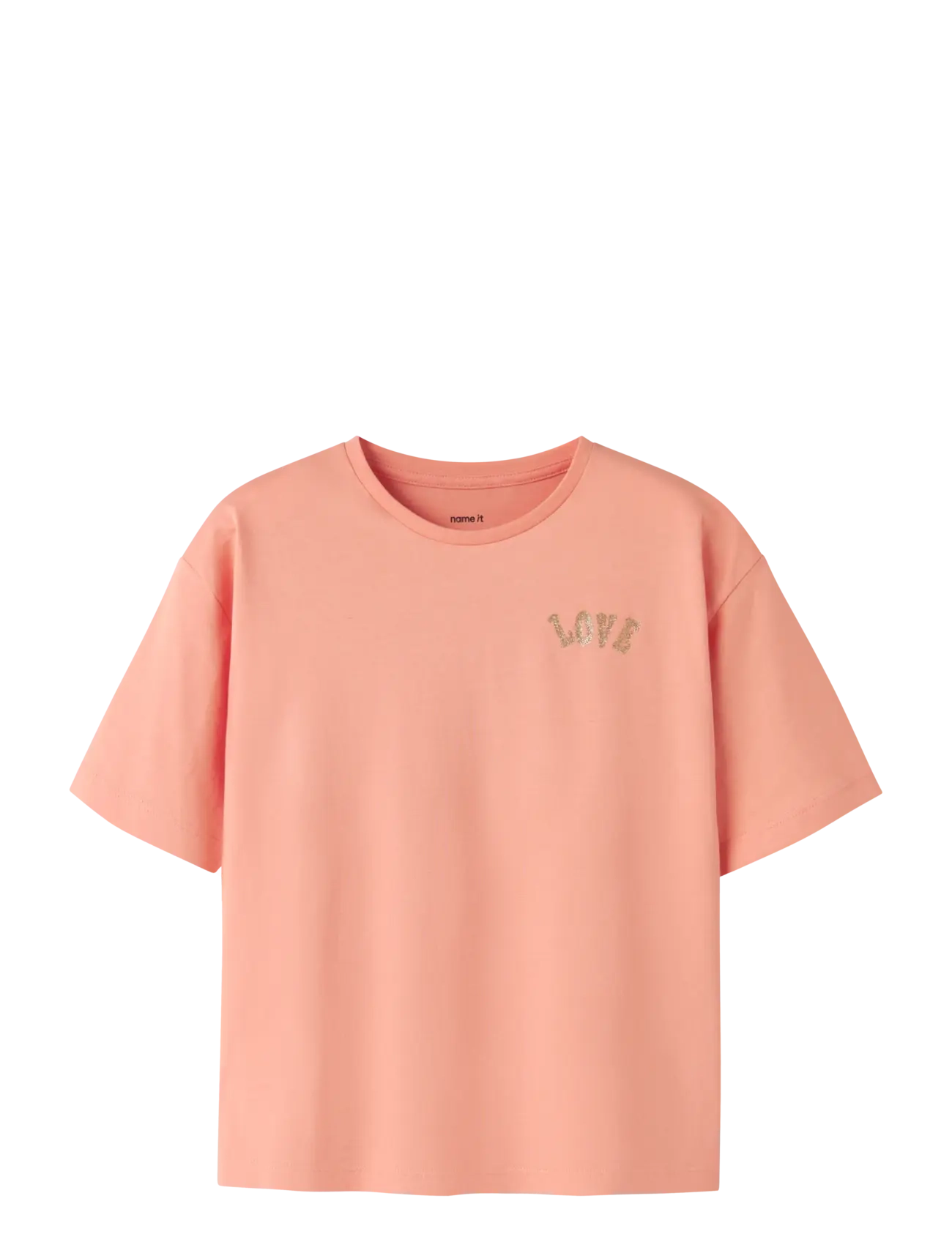 name it NKFKALI SS RLX TOP PS NOOS - Topid ja T-särgid - BLOOMING DAHLIA / coral
