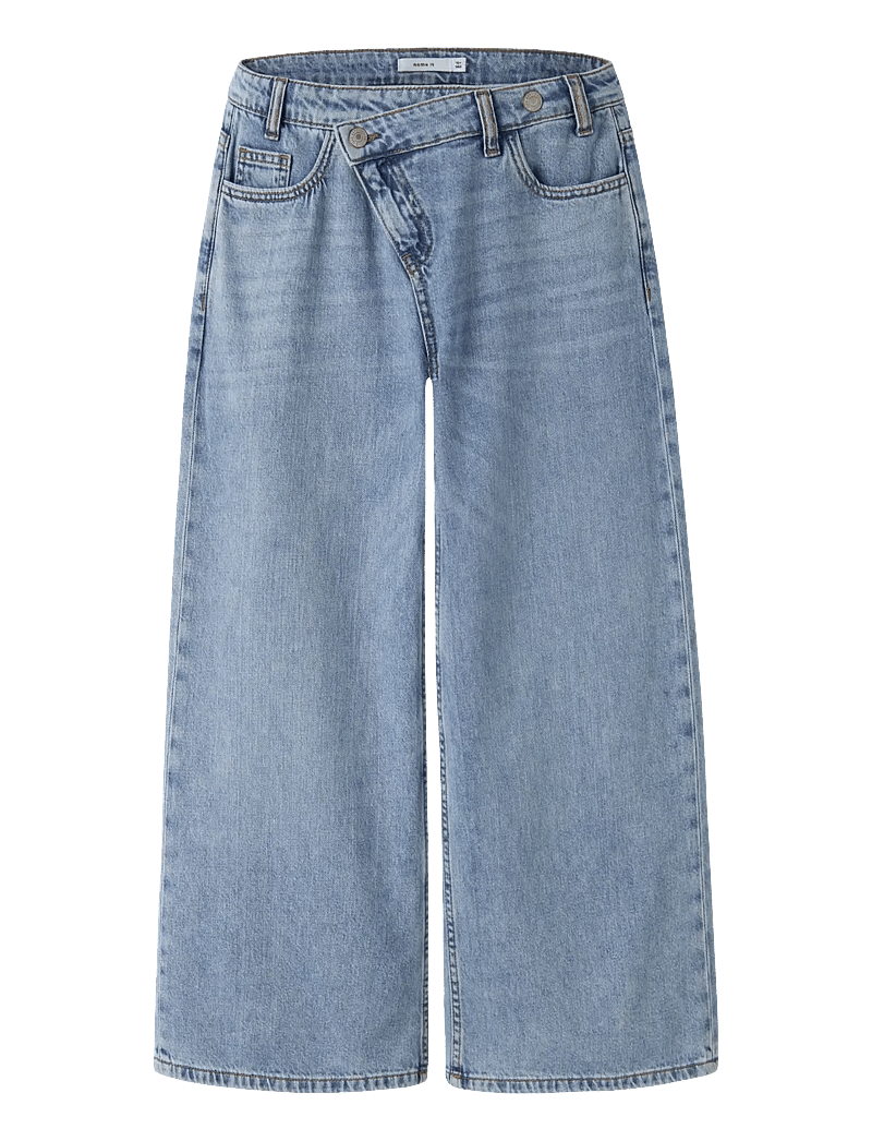 name it - NKFBELLA X-WIDE CLOSURE JEANS 8181-BE - laia säärega teksad - medium blue denim - 0