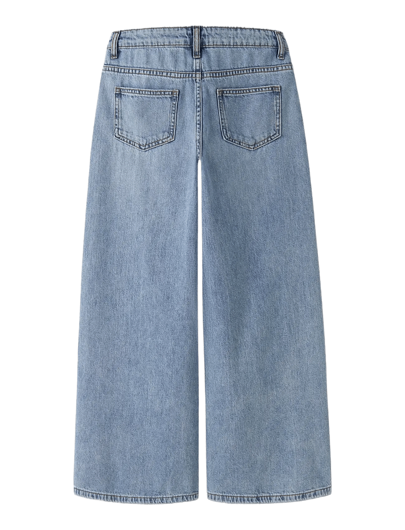 name it - NKFBELLA X-WIDE CLOSURE JEANS 8181-BE - laia säärega teksad - medium blue denim - 1