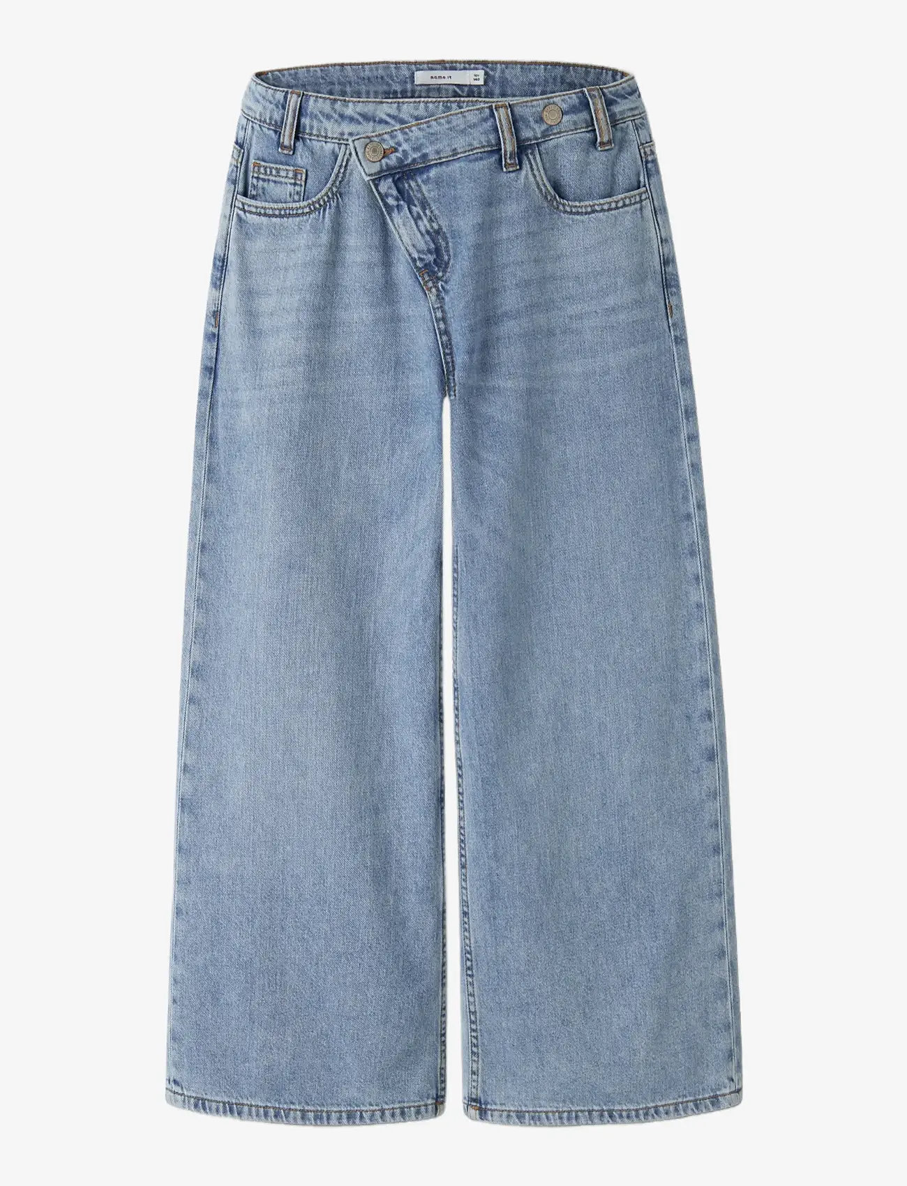 name it - NKFBELLA X-WIDE CLOSURE JEANS 8181-BE - laia säärega teksad - medium blue denim - 2