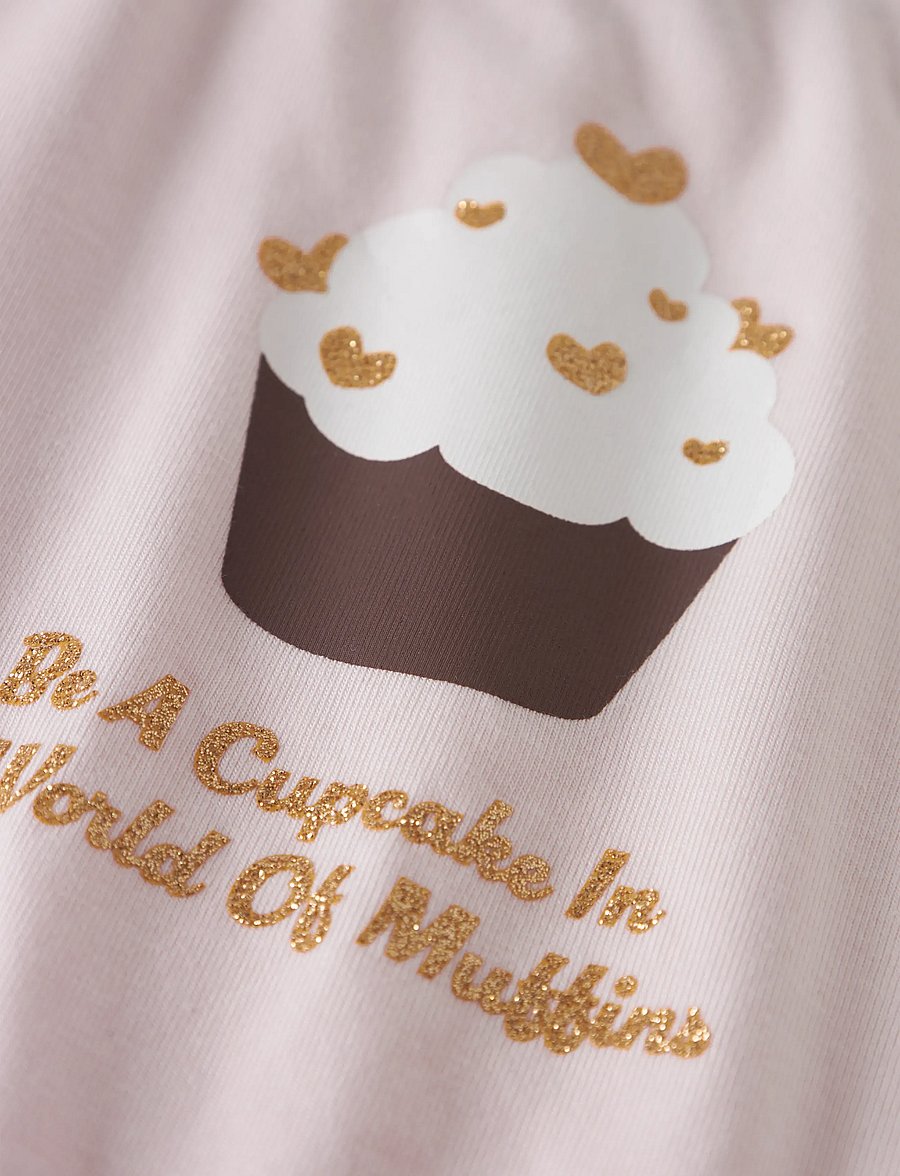 name it - NMFKATELIN LS TOP PB - langermede t-skjorter - raindrops on roses - 3