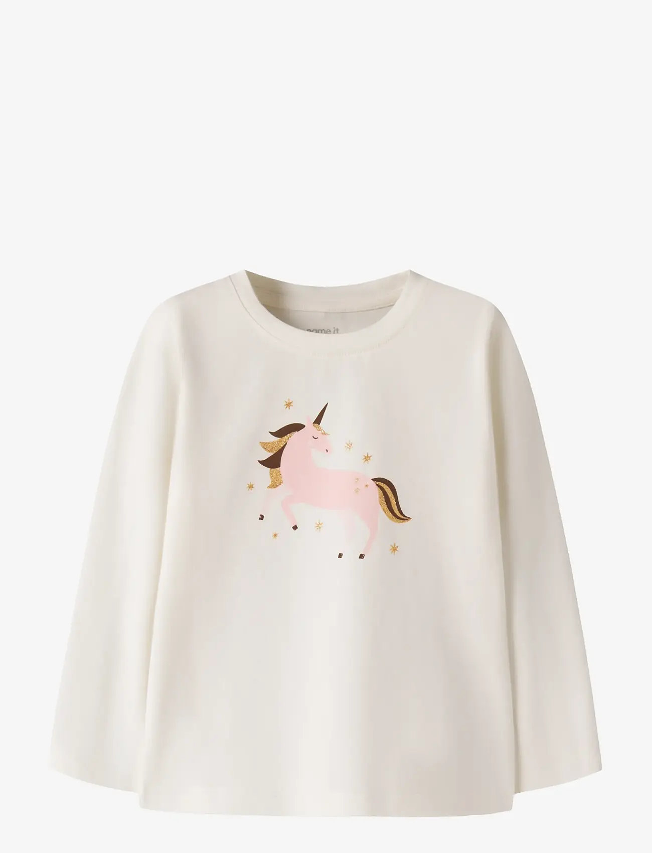 name it - NMFKATELIN LS TOP PB - langærmede - wispy clouds - 0
