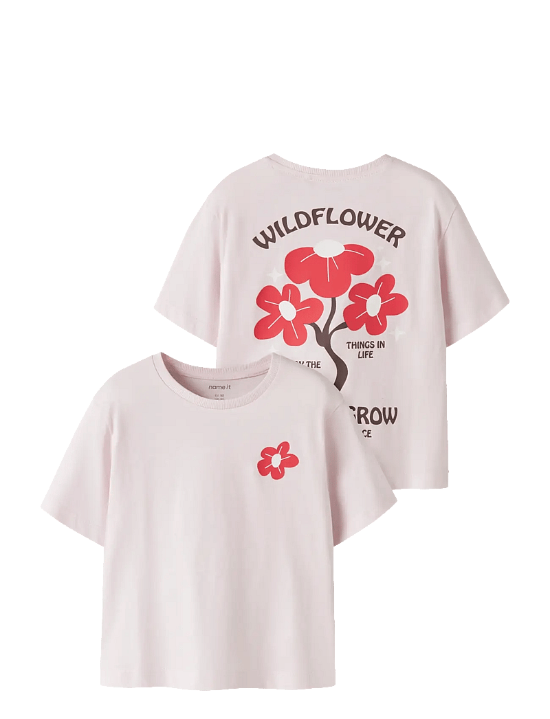 name it - NMFKATRINA SS NREG TOP PB - kortærmede t-shirts - raindrops on roses - 0