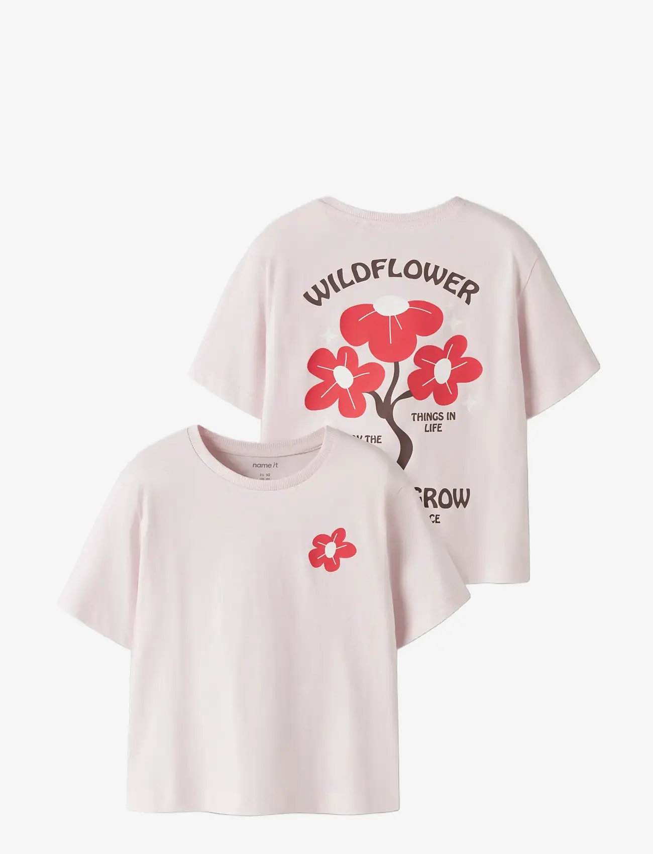 name it - NMFKATRINA SS NREG TOP PB - kortærmede t-shirts - raindrops on roses - 2
