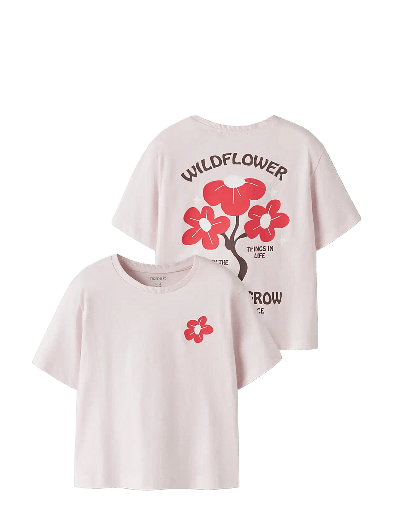 name it - NMFKATRINA SS NREG TOP PB - kortærmede t-shirts - raindrops on roses - 2