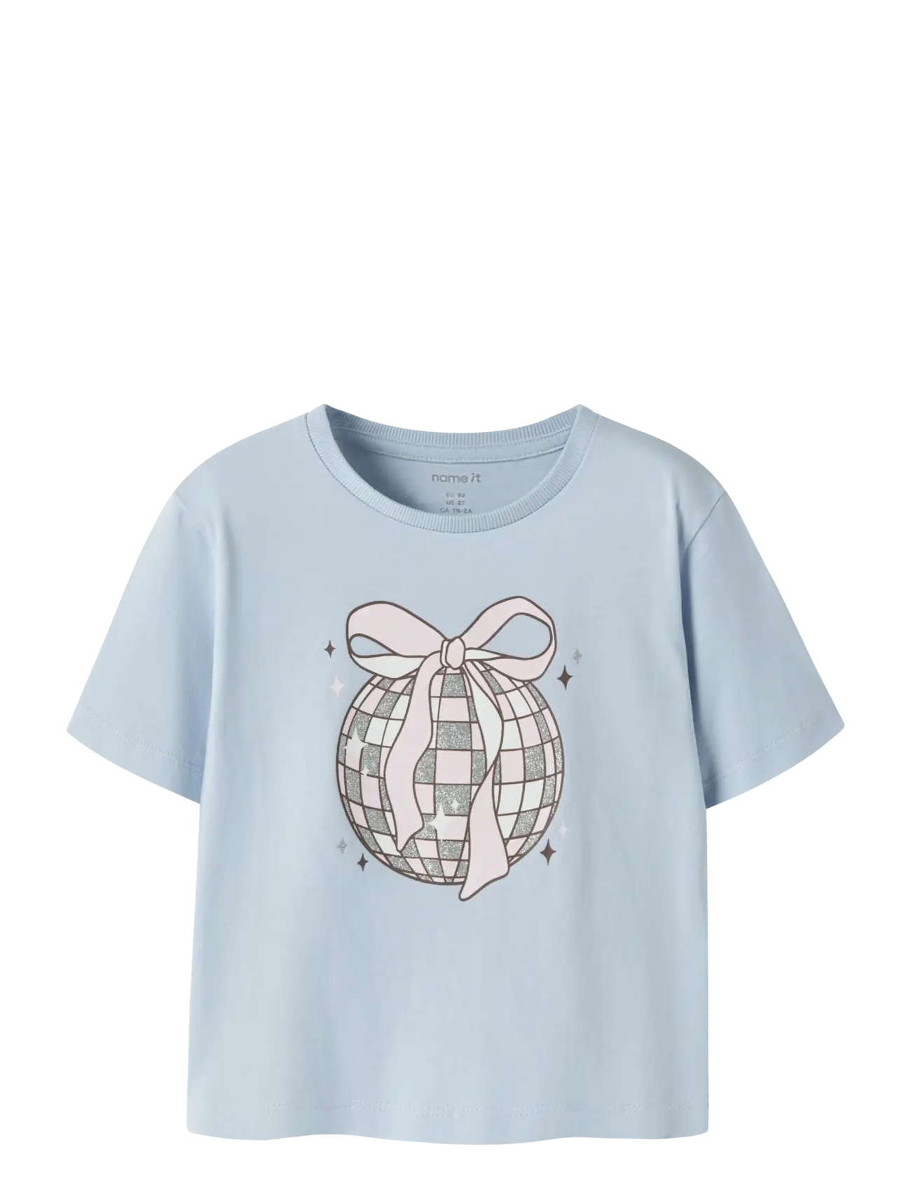 name it Nmfkatrina Ss Nreg Top Pb, 98, T-shirts, Blau - Short-sleeved, Kinder