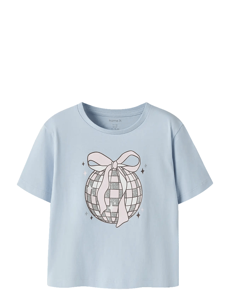 name it - NMFKATRINA SS NREG TOP PB - kortærmede t-shirts - sheer blue - 0