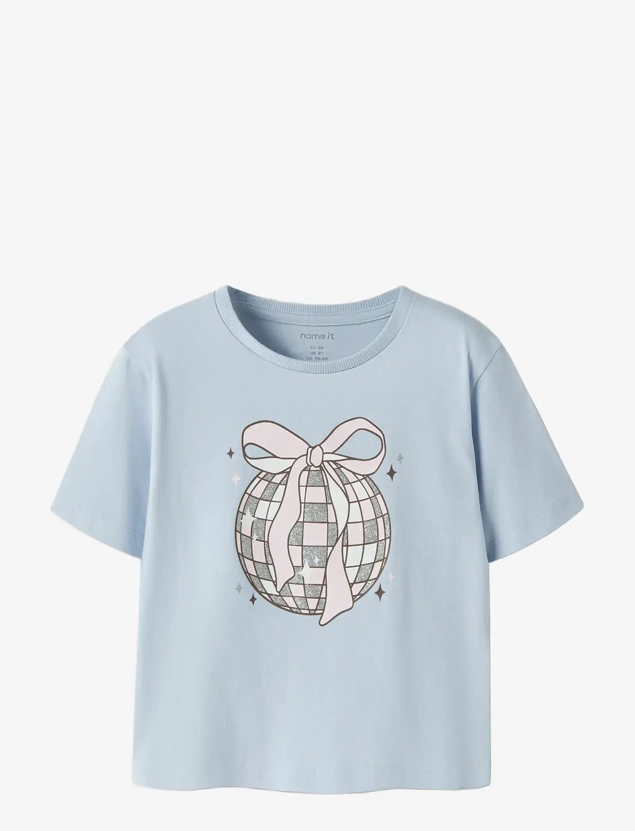 name it - NMFKATRINA SS NREG TOP PB - kortærmede t-shirts - sheer blue - 2