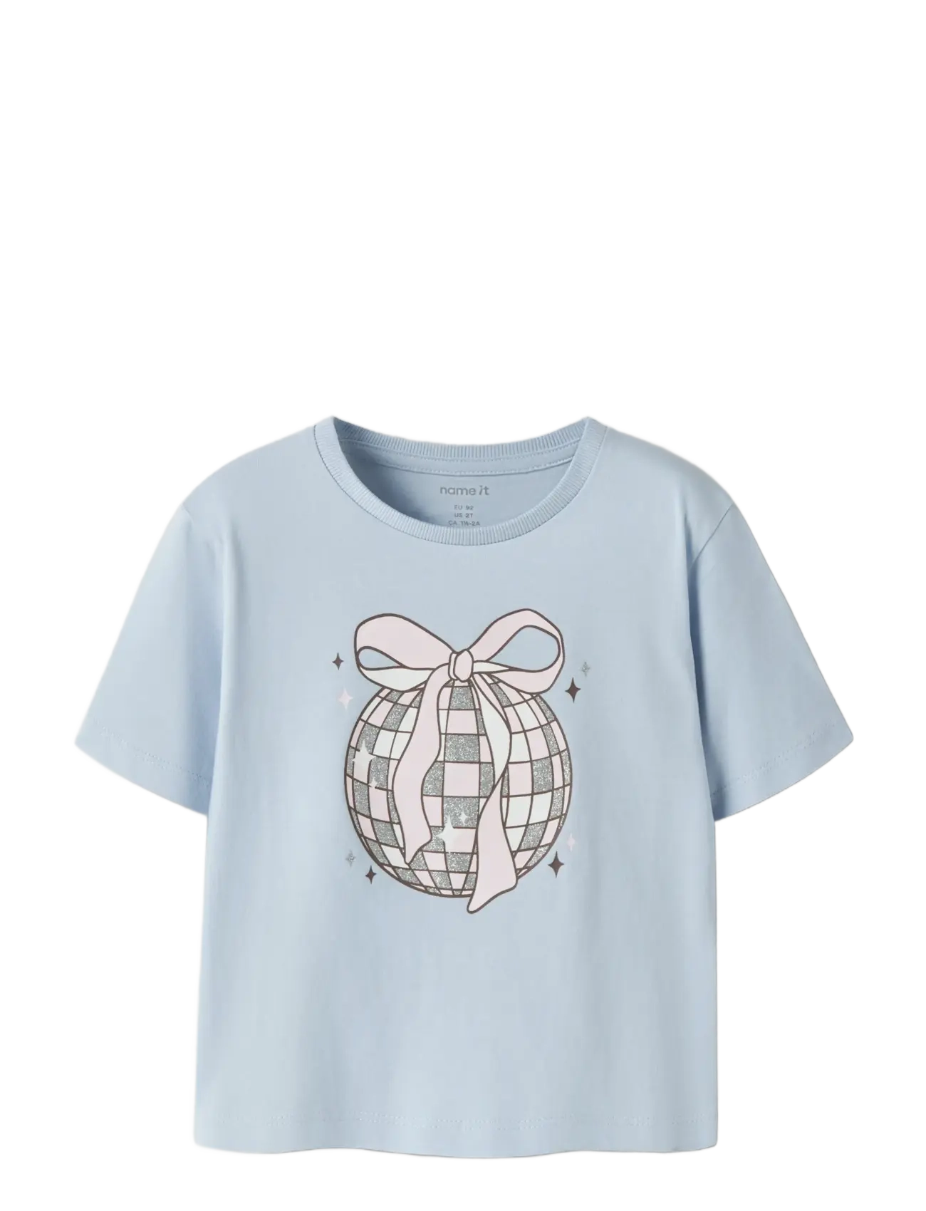 name it - NMFKATRINA SS NREG TOP PB - lühikeste varrukatega t-särgid - sheer blue - 2