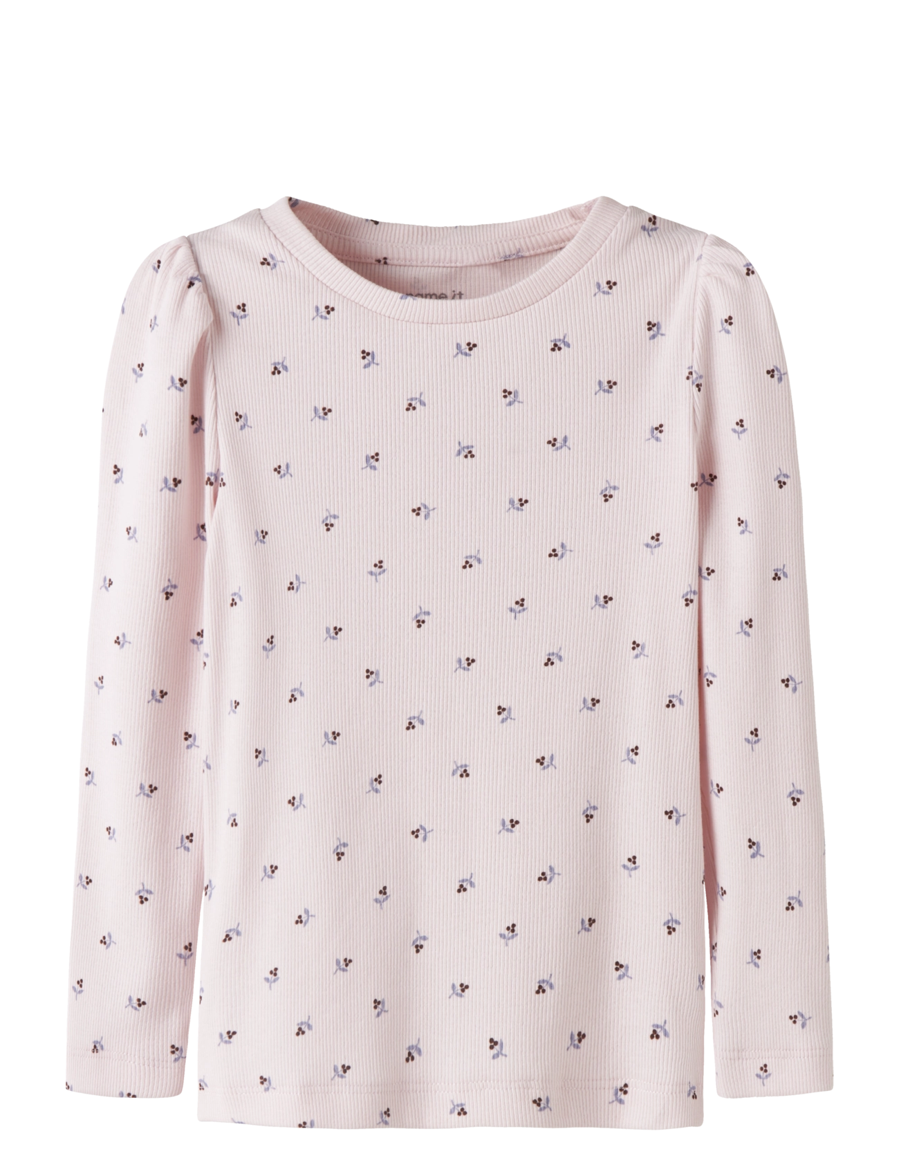 name it NMFNICOLE LS SLIM TOP PB - Oberteile & T-Shirts - RAINDROPS ON ROSES / pink/rose
