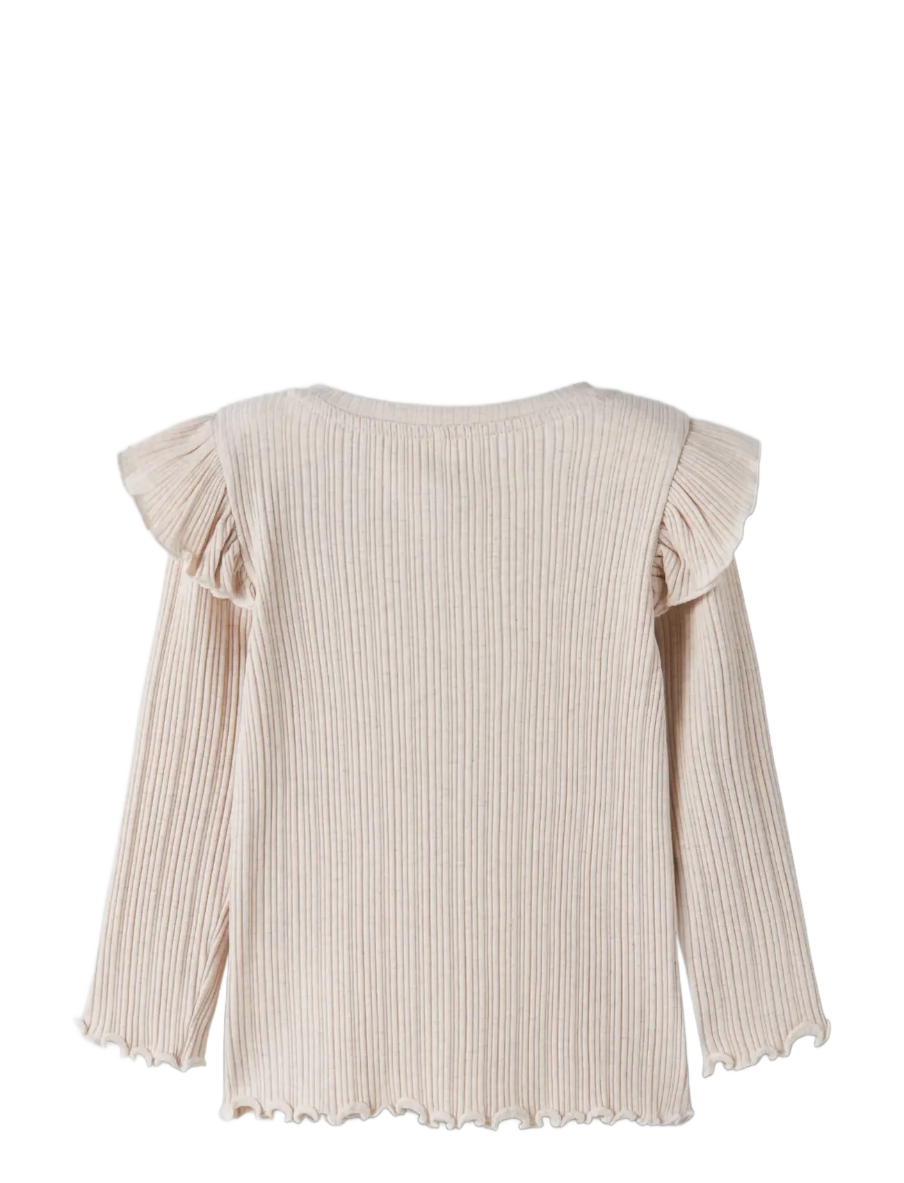 name it - NMFNINNA LS SLIM TOP PB - peyote melange - 1