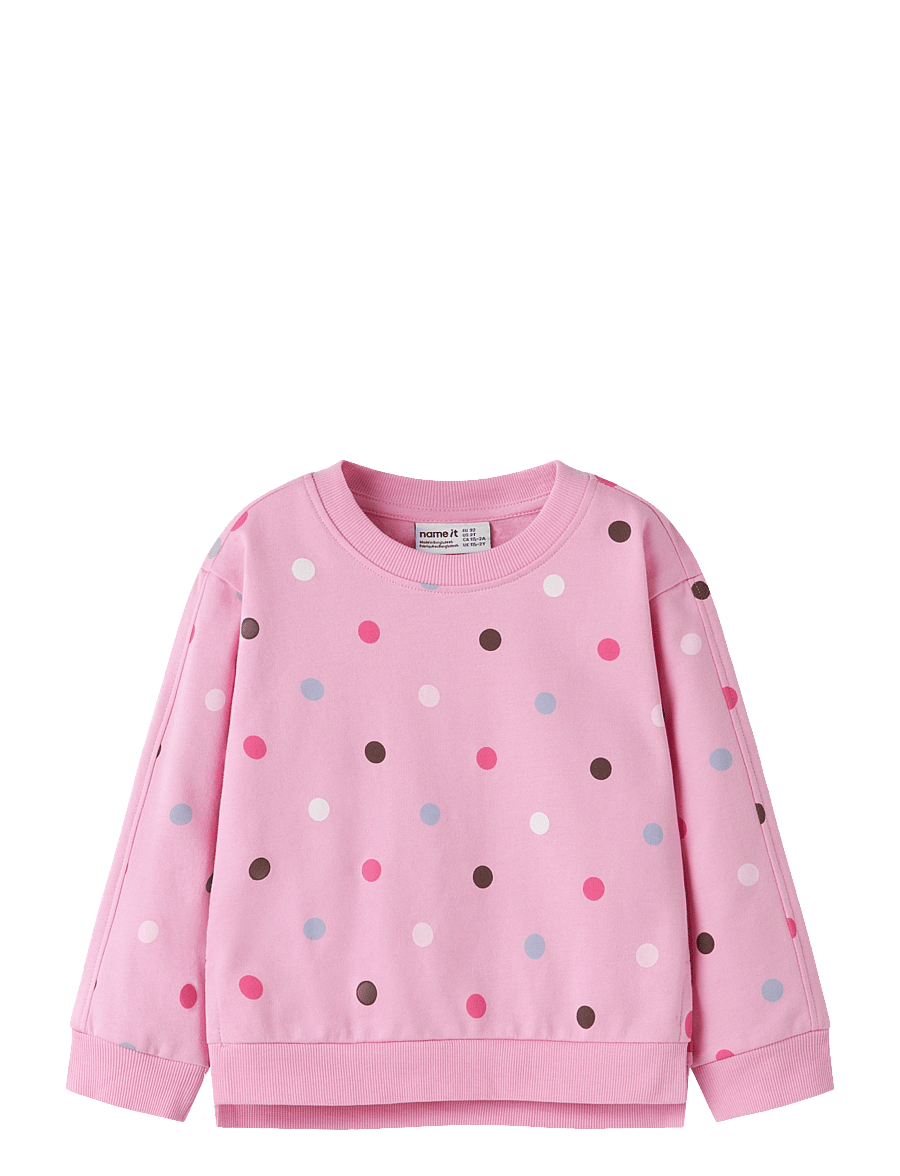 name it - NMFNISALA LS NREG SWEAT BRU PB - sweatshirts - begonia pink - 0