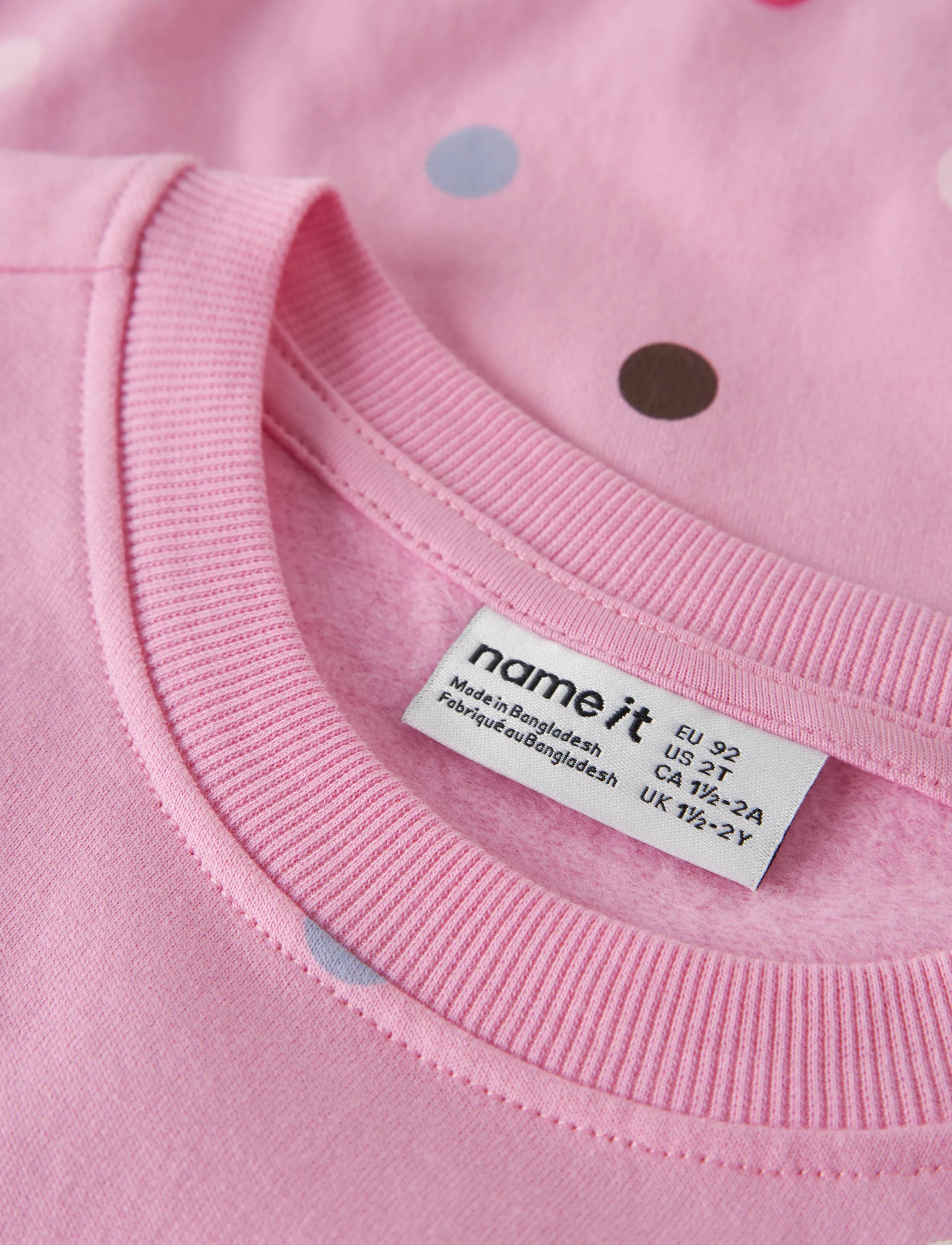 name it - NMFNISALA LS NREG SWEAT BRU PB - sweatshirts - begonia pink - 2