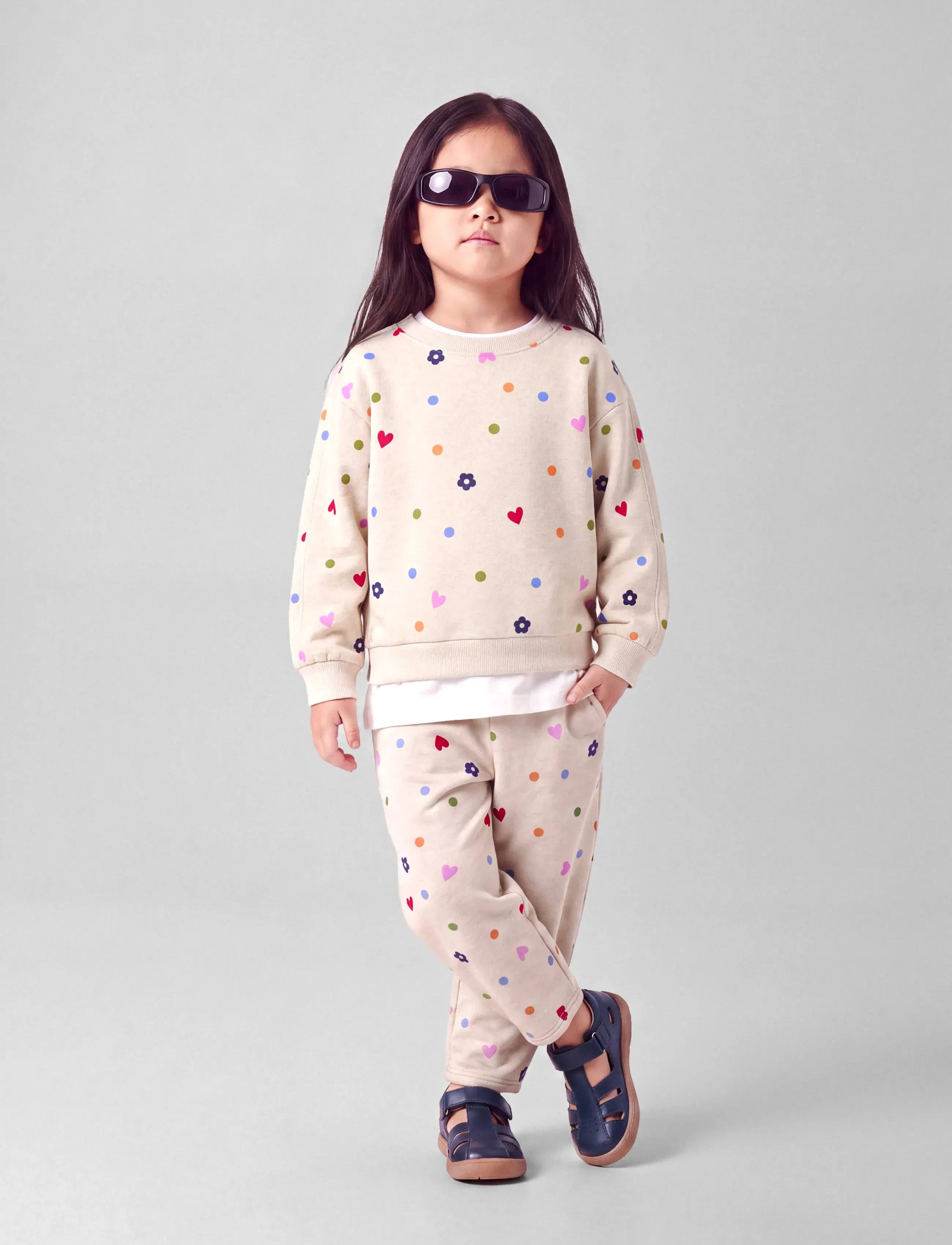 name it - NMFNISALA LS NREG SWEAT BRU PB - sweatshirts - peyote melange - 2