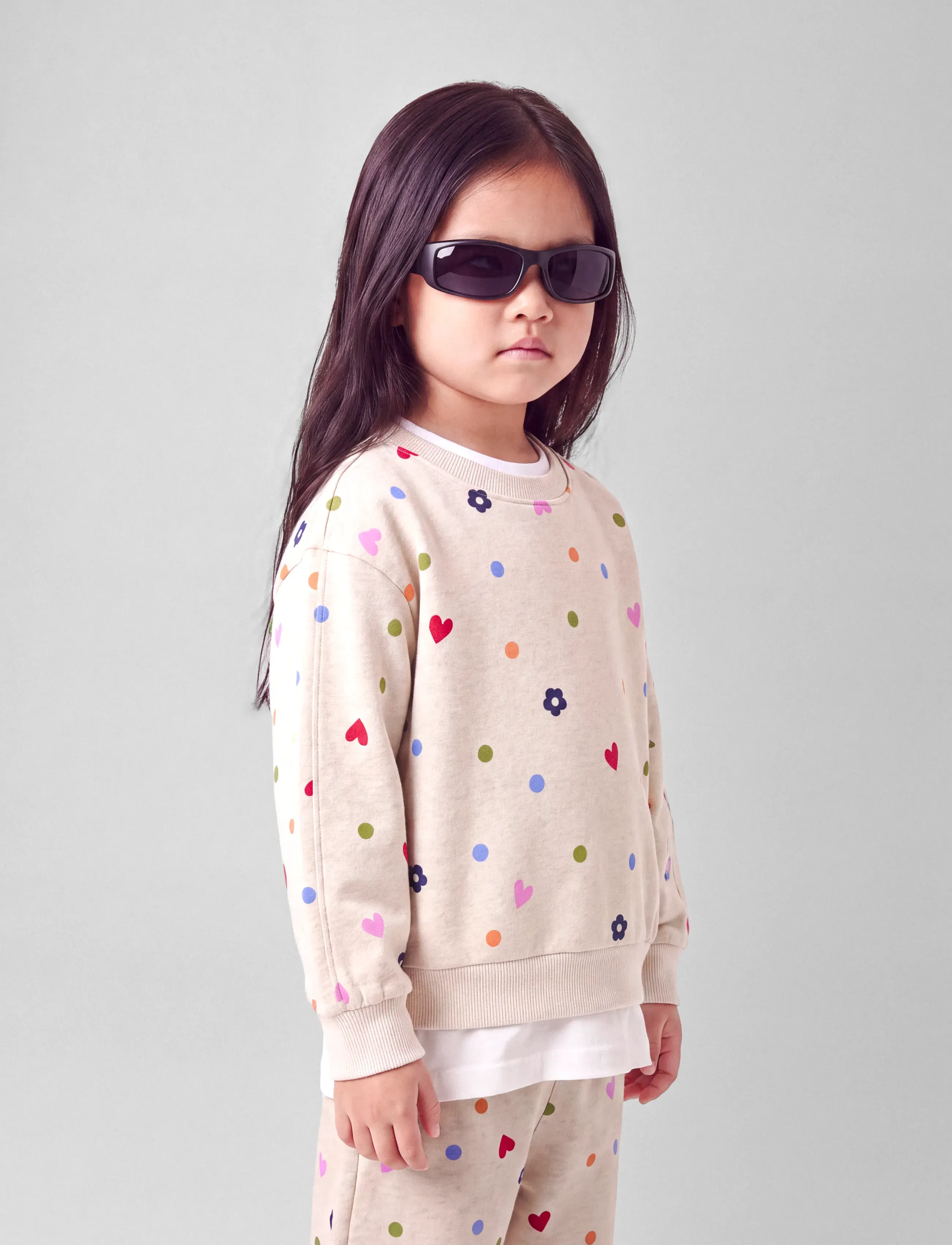 name it - NMFNISALA LS NREG SWEAT BRU PB - sweatshirts - peyote melange - 3