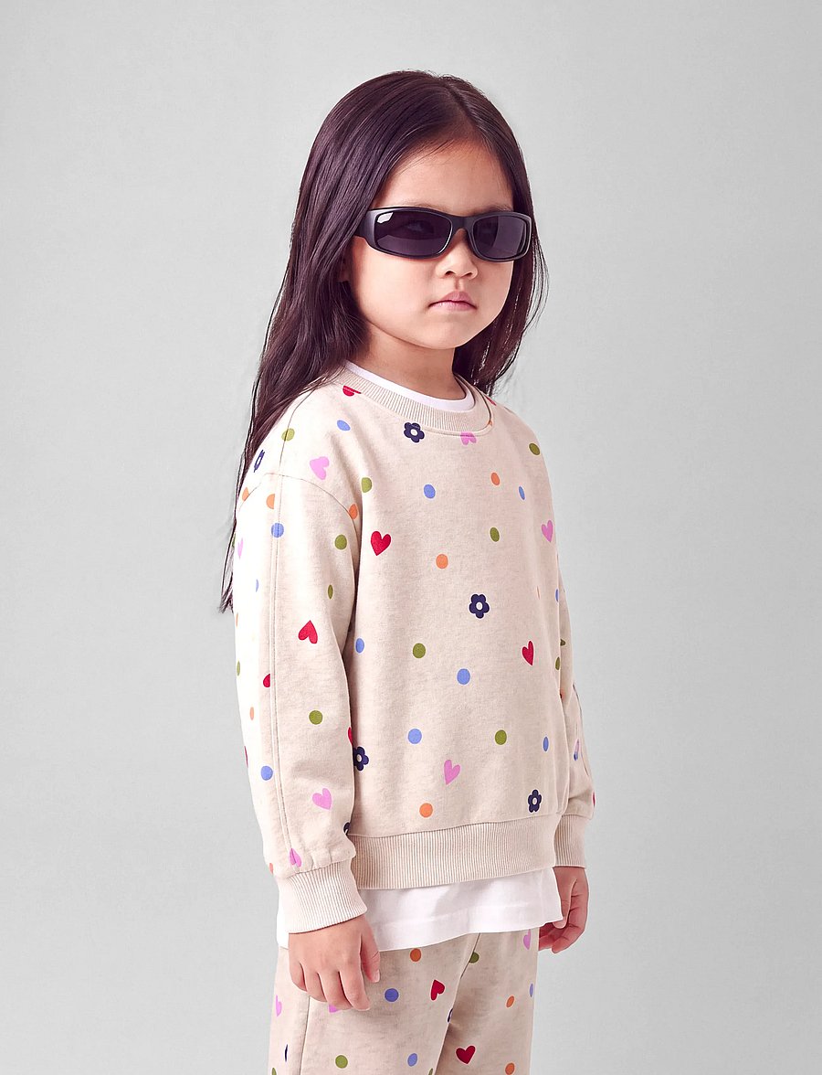 name it - NMFNISALA LS NREG SWEAT BRU PB - sweatshirts - peyote melange - 3
