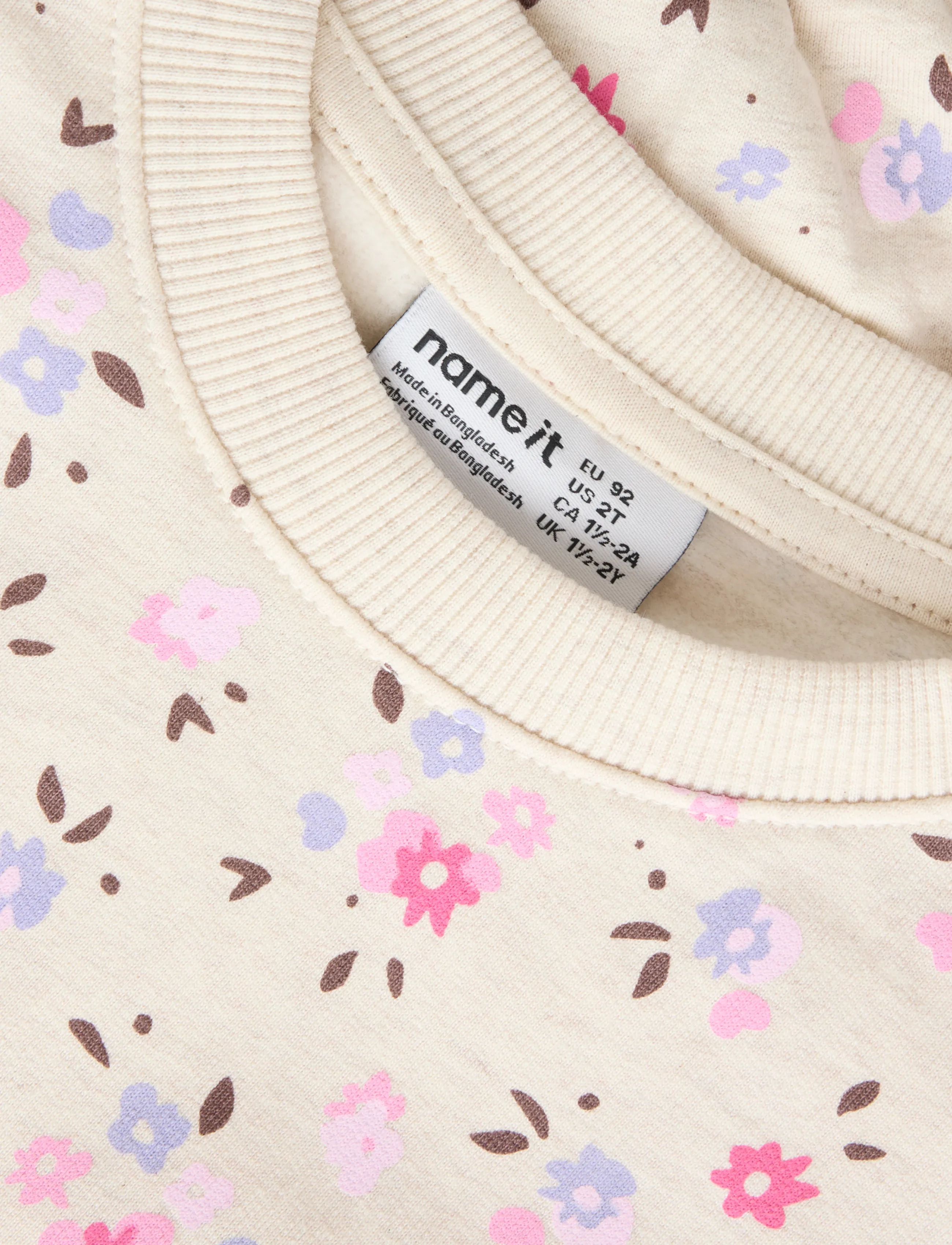 name it - NMFNISALA LS NREG SWEAT BRU PB - sweatshirts - peyote melange - 2