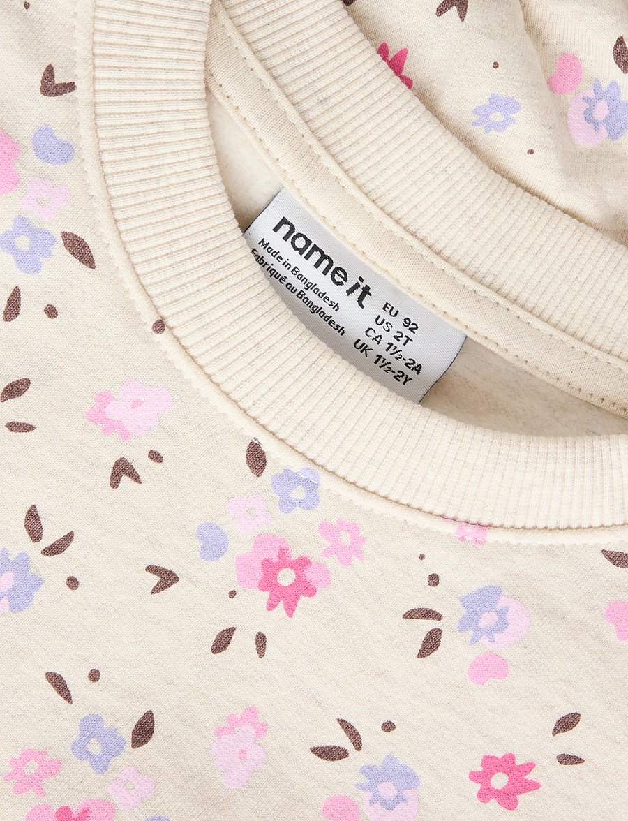 name it - NMFNISALA LS NREG SWEAT BRU PB - sweatshirts - peyote melange - 2
