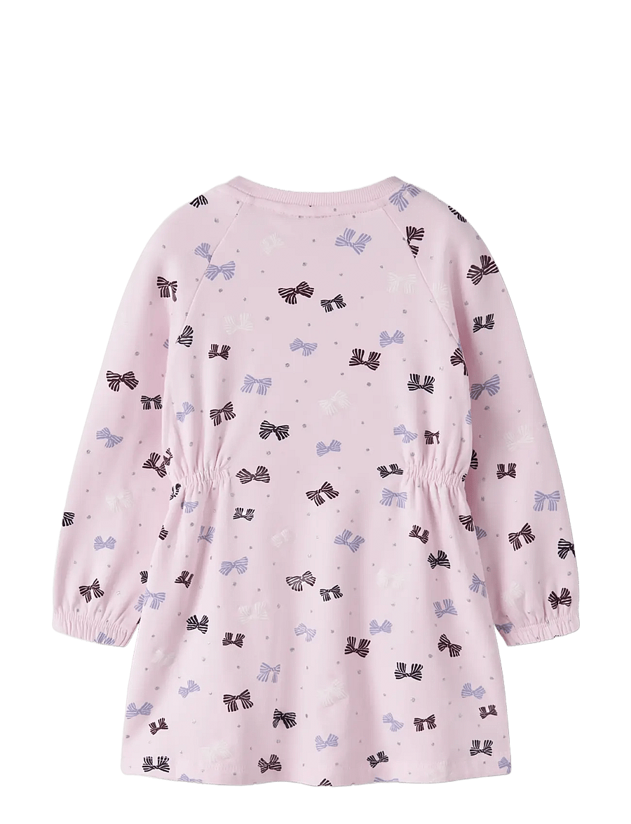 name it - NMFOLINI LS SWE DRESS BRU PB - långärmade babyklänningar - cherry blossom - 1