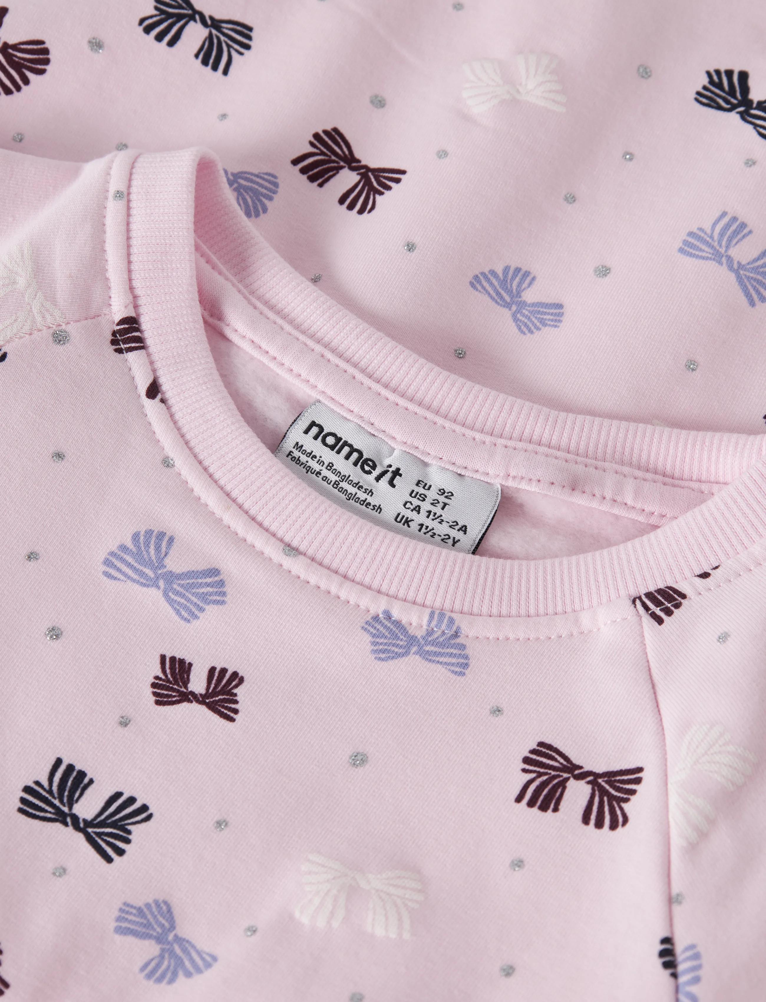 name it - NMFOLINI LS SWE DRESS BRU PB - långärmade babyklänningar - cherry blossom - 2